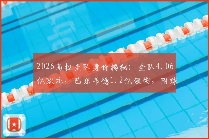 2026乌拉圭队身价揭秘:全队4.06亿欧元,巴尔韦德1.2亿领衔,附球员具体估值分析